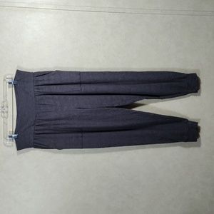 09113 Mododoc gray knit pull on cropped pants L